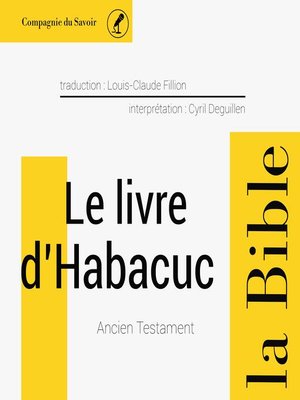 cover image of Le livre de Habacuc